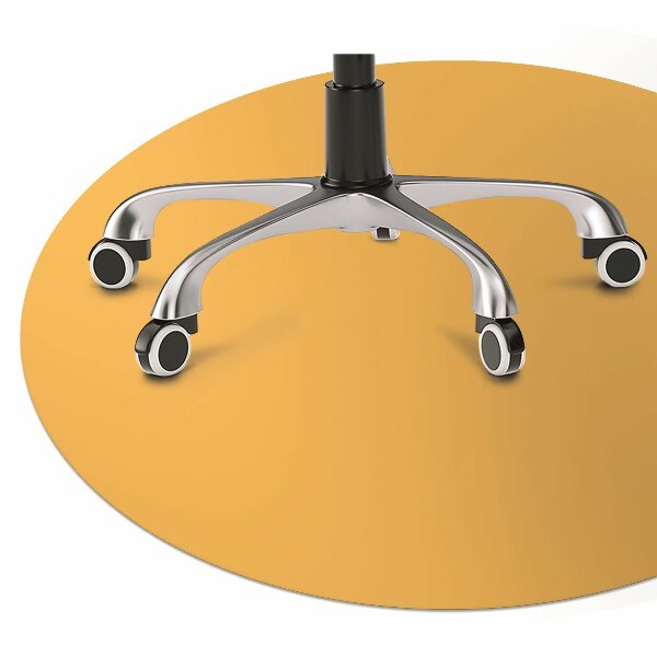 Office chair mat color Yellow