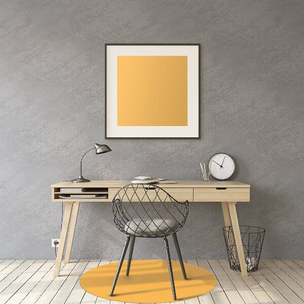 Office chair mat color Yellow