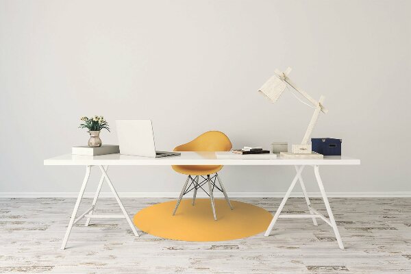 Office chair mat color Yellow