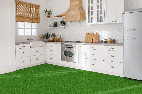 Vinyl flooring wall tiles Grass texture