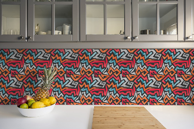 Vinyl flooring wall tiles Graffiti abstraction