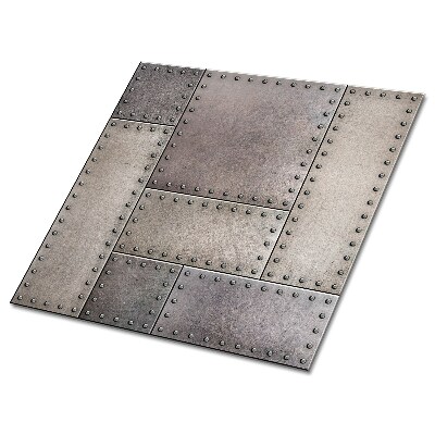 Vinyl flooring wall tiles Metal sheet texture