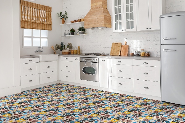 Vinyl tiles Oriental mosaic