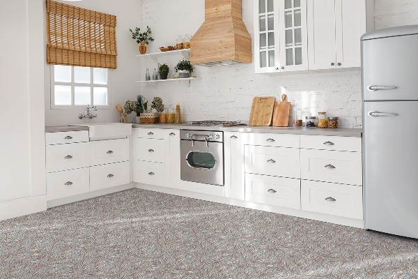 PCV paneling flooring Eastern floral pattern
