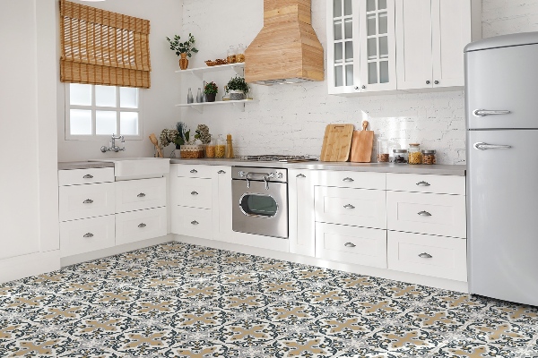 Vinyl tiles Vegetable pattern