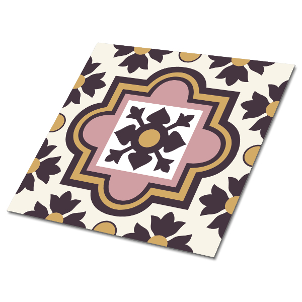 Vinyl tiles Arab flowers