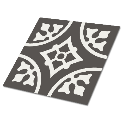 Vinyl tiles Oriental gray pattern