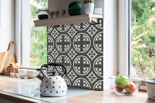 Vinyl tiles Oriental gray pattern
