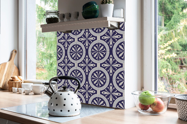 Self adhesive vinyl tiles Peacock feathers