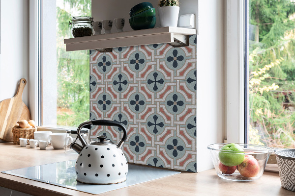 Self adhesive vinyl tiles Floral colorful pattern