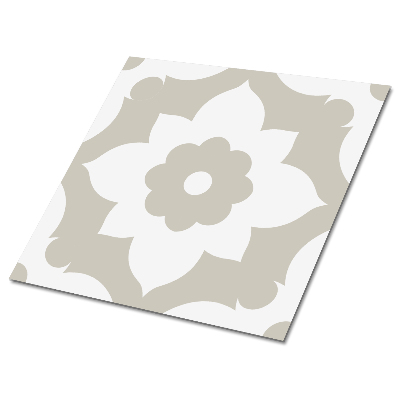 Self adhesive vinyl tiles Arabic flower