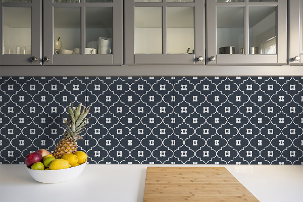 Self adhesive vinyl tiles Oriental arabic pattern