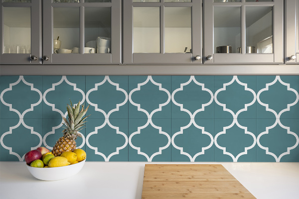Self adhesive vinyl tiles Arabic style