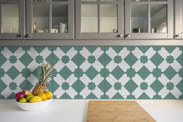 Vinyl floor wall tiles Geometric pattern