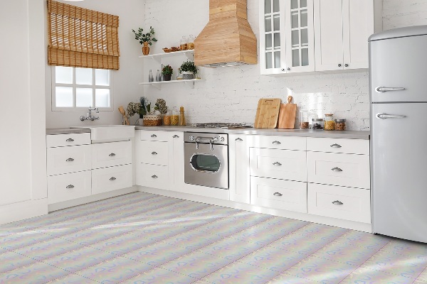 Vinyl tiles Colorful hearts
