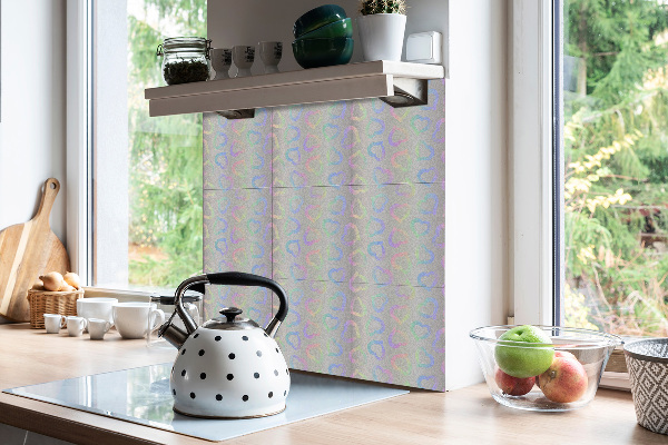 Vinyl tiles Colorful hearts