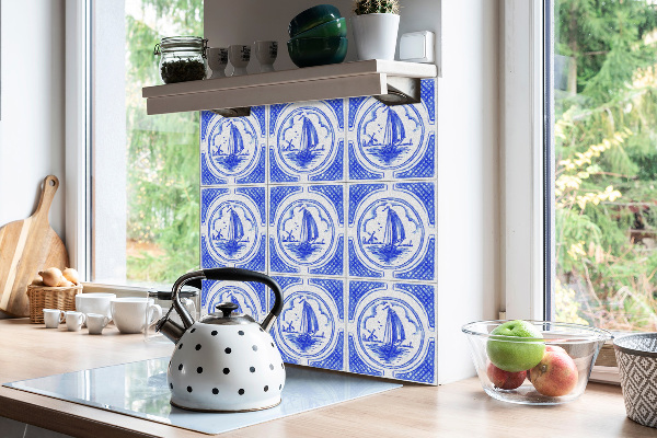 Vinyl tiles Azulejos the boat