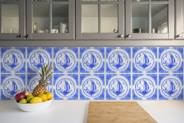 Vinyl tiles Azulejos the boat