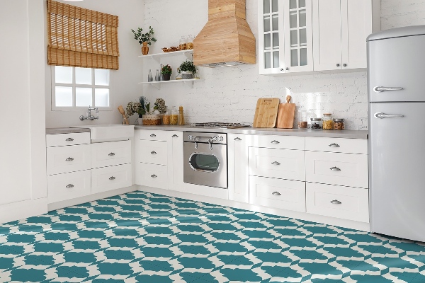 Vinyl floor wall tiles An abstract pattern