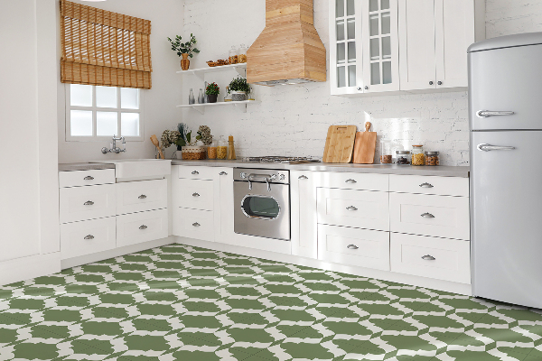 Vinyl floor wall tiles Oriental abstraction