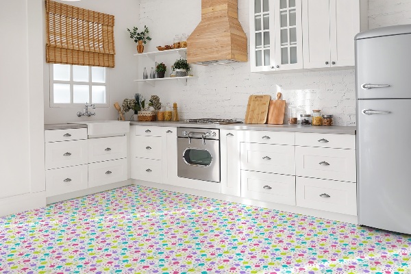 Vinyl tiles Handprints