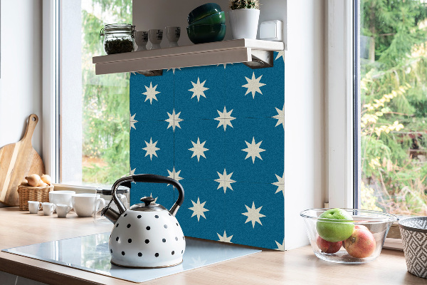 Vinyl floor wall tiles Eight-pointed star