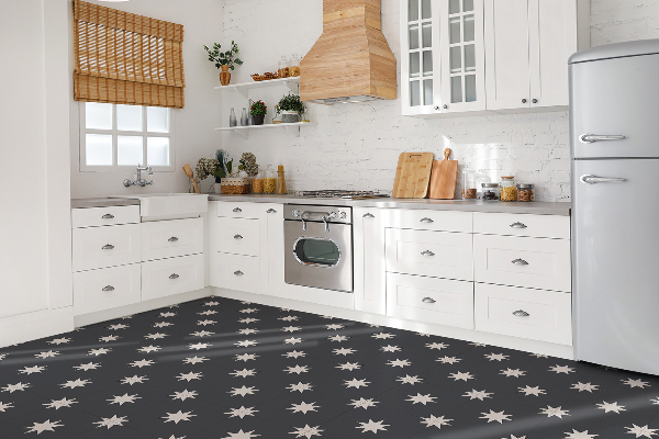 Vinyl floor wall tiles Star in the square