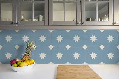 Vinyl floor wall tiles A seven-pointed star