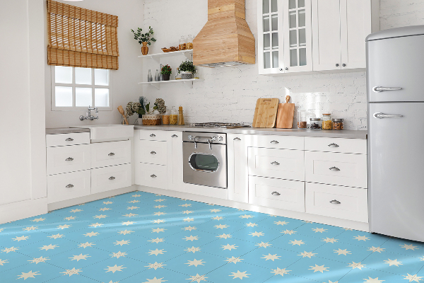 Vinyl floor wall tiles Geometric star