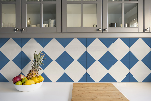 Vinyl floor wall tiles Blue diamond