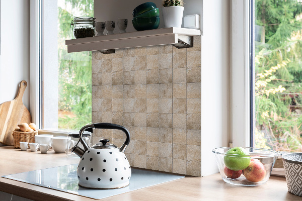 PCV panels Brown stone texture