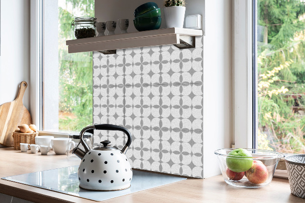 Vinyl flooring wall tiles Geometric gray circles