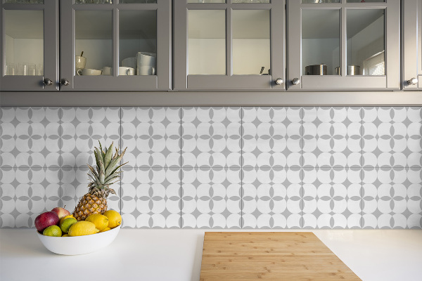 Vinyl flooring wall tiles Geometric gray circles