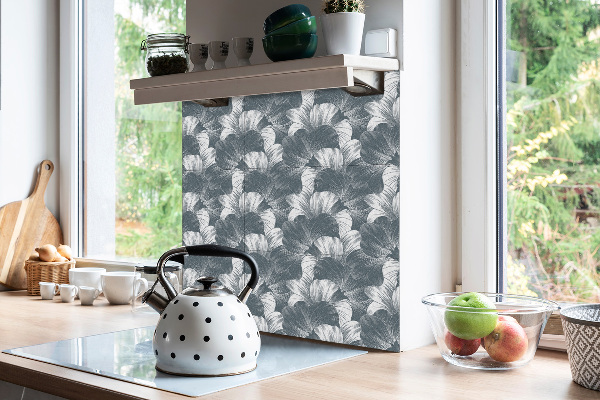Vinyl tiles on wall floor Flowers
