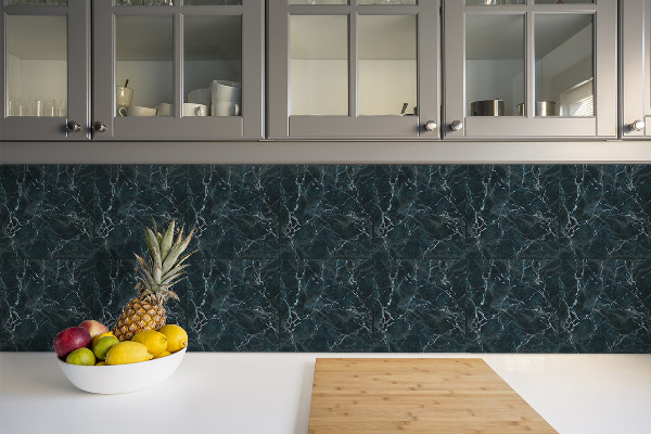 Vinyl tiles on wall floor Marble imitation
