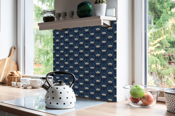 Sticky vinyl tiles Vintage eyes pattern