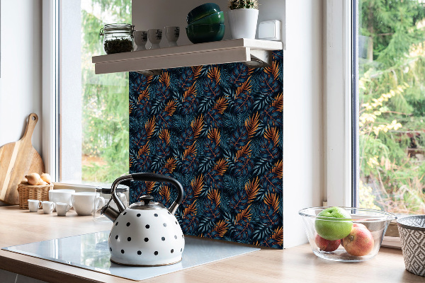 Sticky vinyl tiles Exotic leaves