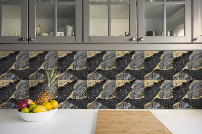 Vinyl wall floor panels Marble mosaic