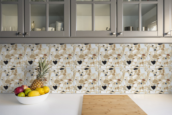 Vinyl wall floor panels Terrazzo pattern