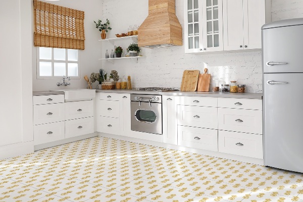Vinyl wall floor panels Pineapples