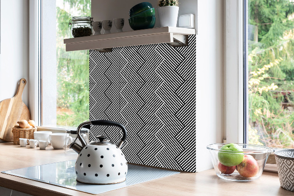 Vinyl wall floor panels Geometric lines