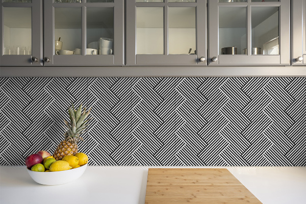 Vinyl wall floor panels Geometric lines