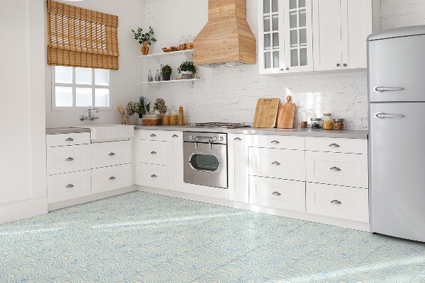 Vinyl wall floor panels Abstract waves