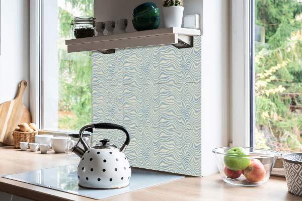 Vinyl wall floor panels Abstract waves