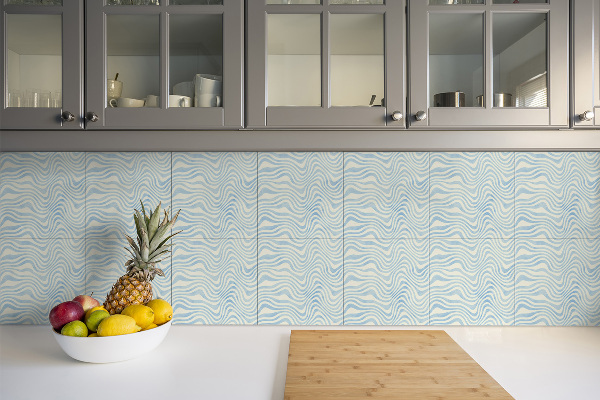 Vinyl wall floor panels Abstract waves