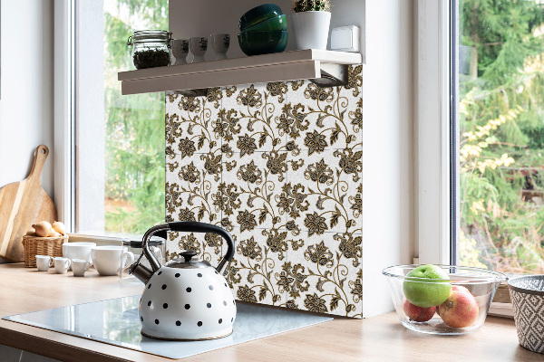 Vinyl wall floor panels Floral ornament