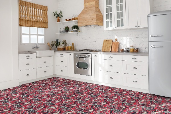 Vinyl wall floor panels Snake and cock