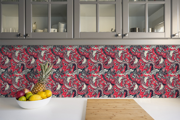 Vinyl wall floor panels Snake and cock