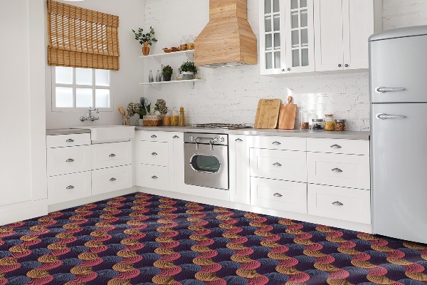 Vinyl flooring wall tiles Retro pattern