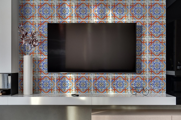 Decorative wall panel Azulejos graphics